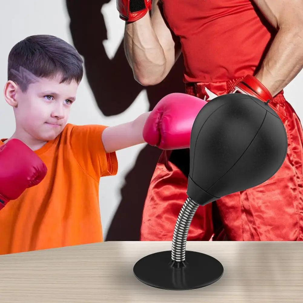 Desktop Bola de Perfuração com Ventosa, Stress Release, Tabletop Boxing Punching Bag, Tress Buster Desk