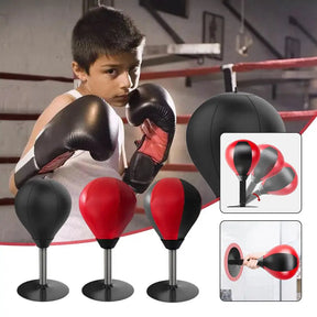 Desktop Bola de Perfuração com Ventosa, Stress Release, Tabletop Boxing Punching Bag, Tress Buster Desk