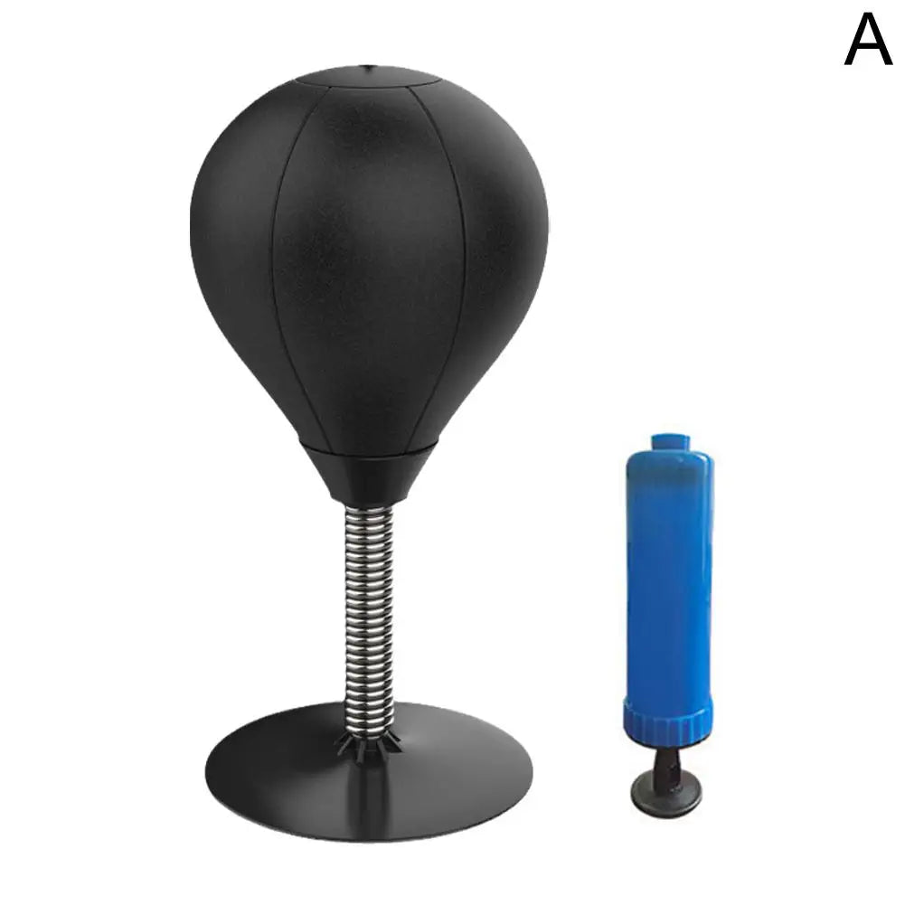 Desktop Bola de Perfuração com Ventosa, Stress Release, Tabletop Boxing Punching Bag, Tress Buster Desk